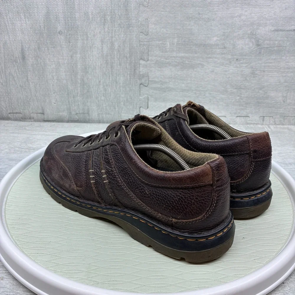 Dr. Martens Dark Brown Leather Lace-Up Oxfords